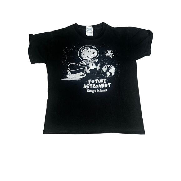 Vintage Peanuts Snoopy Future Astronaut Kings Island Graphic T-shirt youth Med - Picture 1 of 7